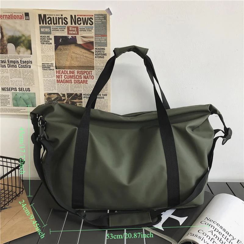 Sport Fitness Travel Bag Large Capacity Handheld Short Trip Luggage Lightweight Gym Bag for Easy Carry-On