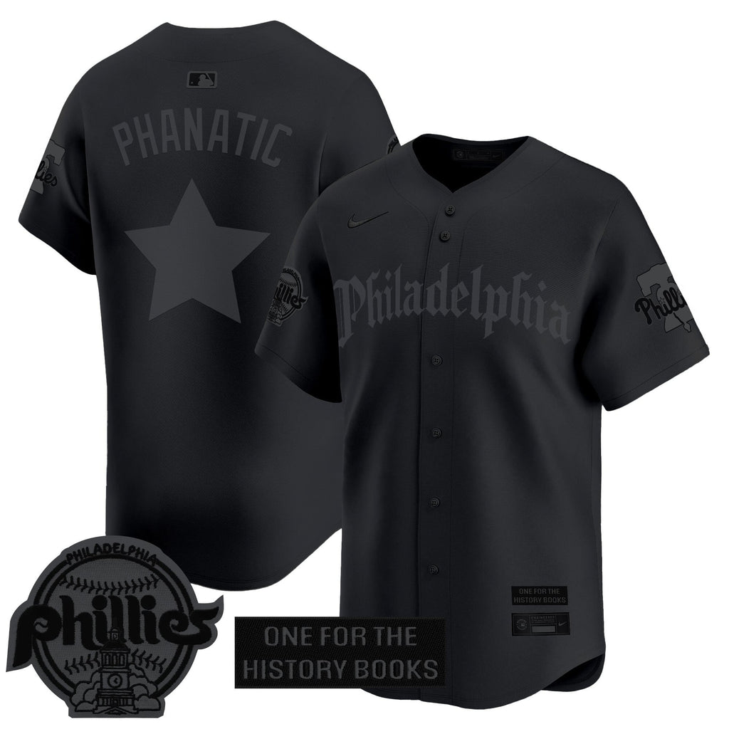 Men's Phillies 'Retro Newspaper Edition' Vapor Premier Limited Jersey - All Stitched